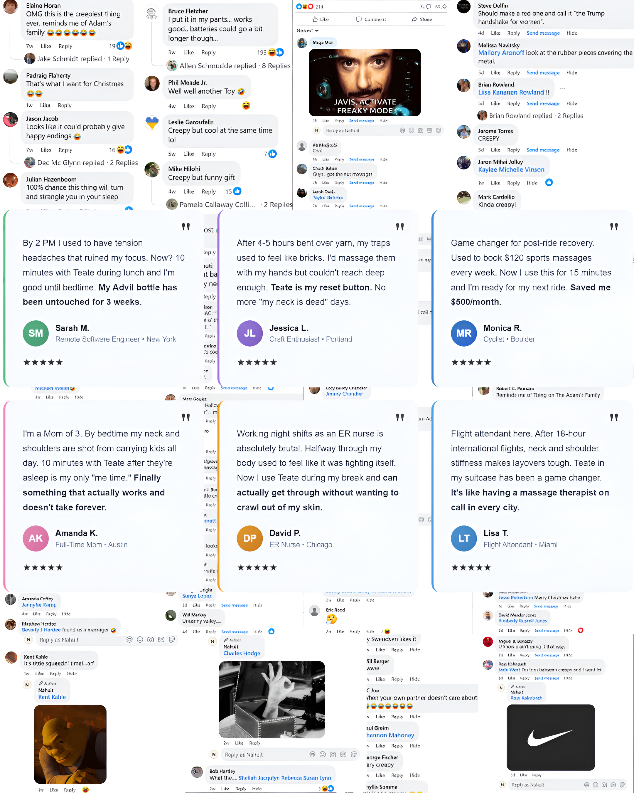 Teate - Hand Contoured Massager