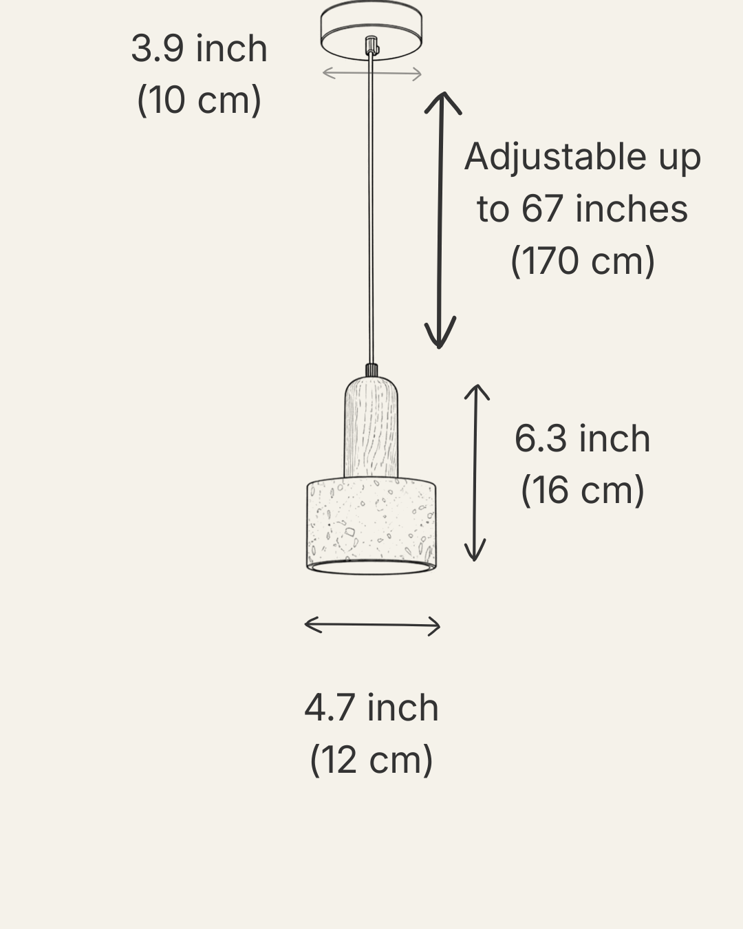 Sekito Pendant Light