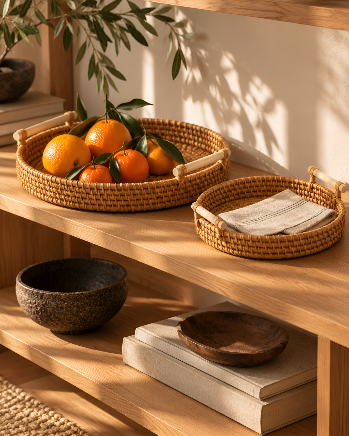 Uzu Rattan Storage Tray