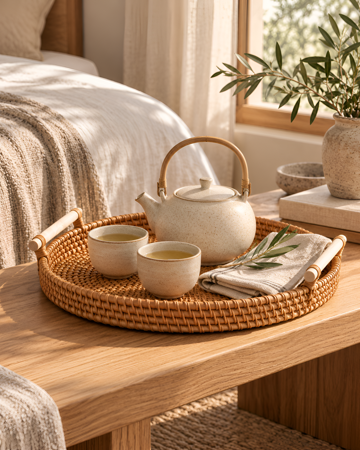 Uzu Rattan Storage Tray