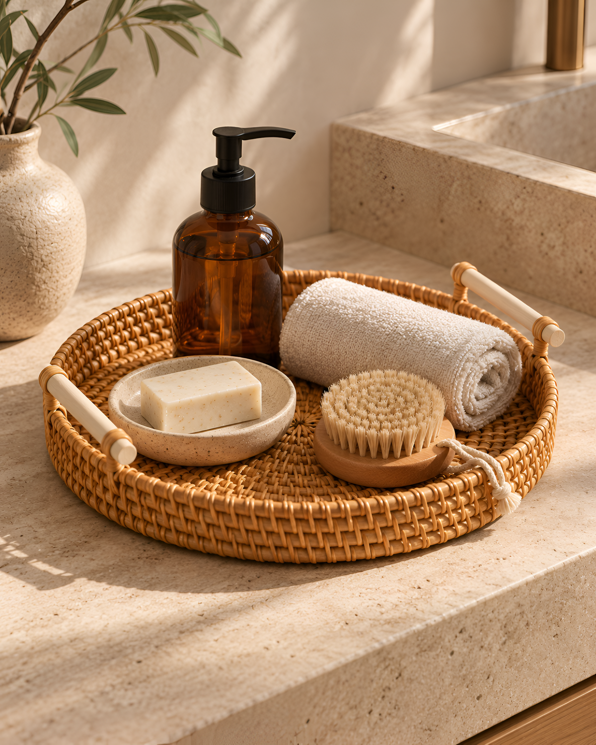 Uzu Rattan Storage Tray