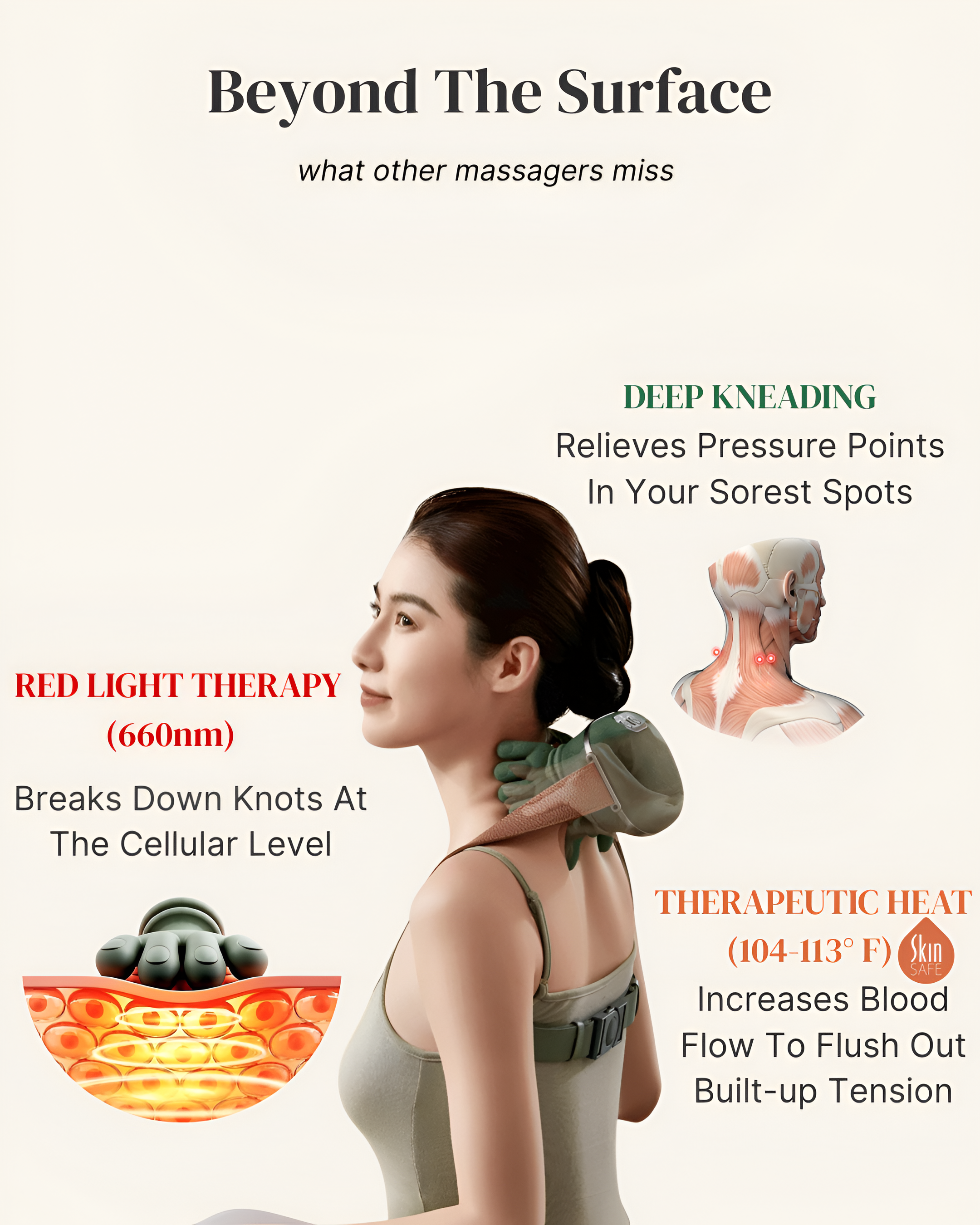 Teate - Hand Contoured Massager